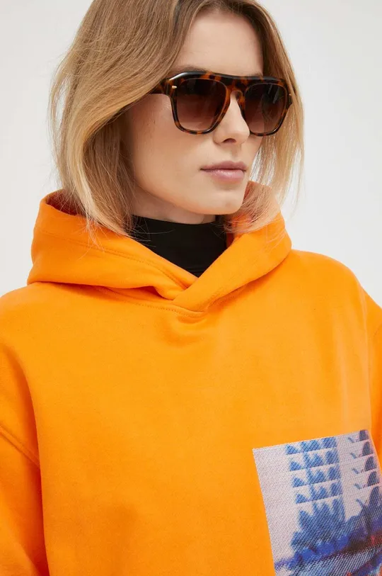 oranžová Mikina Calvin Klein Jeans