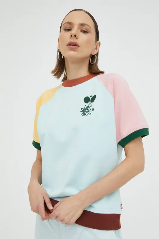 πολύχρωμο Βαμβακερό μπλουζάκι Levi's Γυναικεία