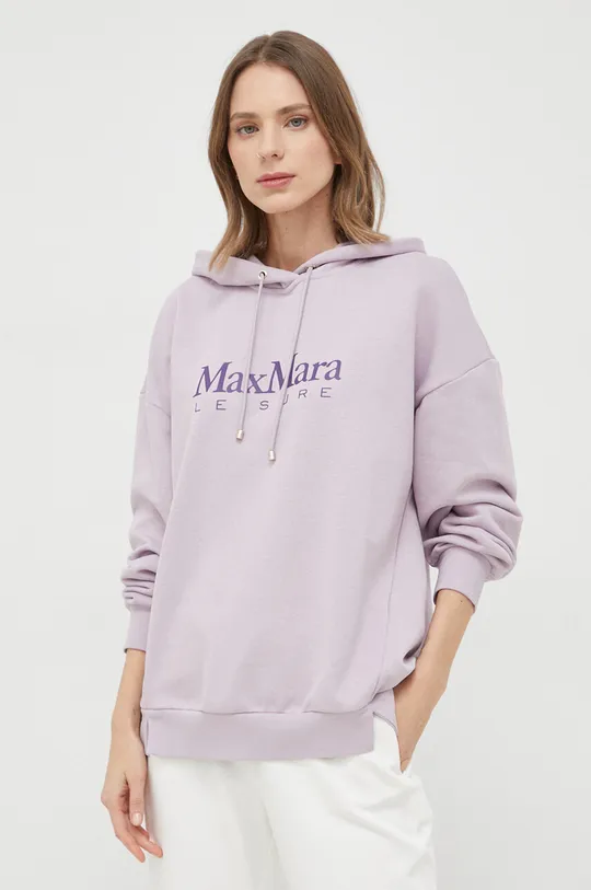 vijolična Pulover Max Mara Leisure Ženski