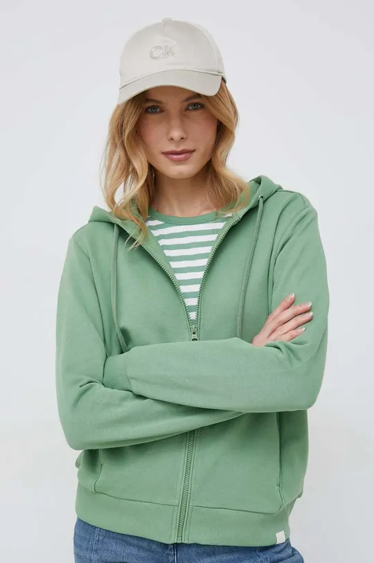 πράσινο Βαμβακερή μπλούζα United Colors of Benetton Γυναικεία