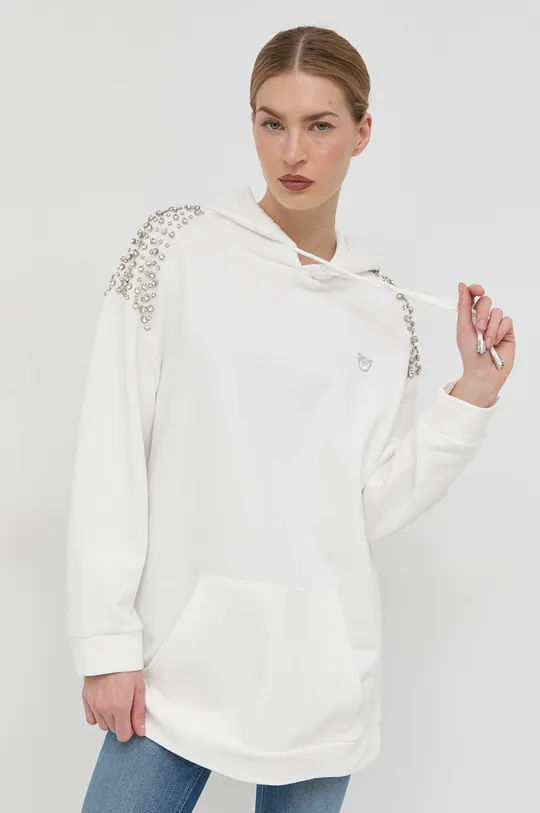 λευκό Βαμβακερή μπλούζα Pinko Γυναικεία