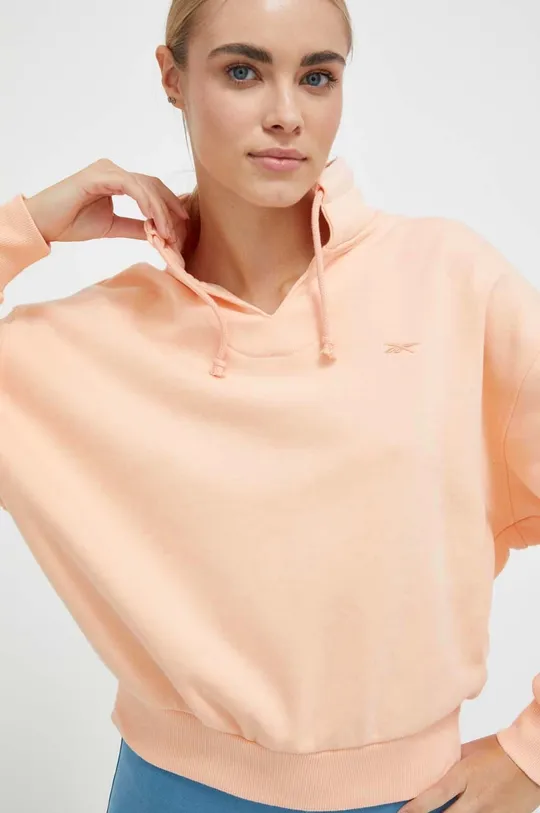 oranžna Bombažen pulover Reebok Classic
