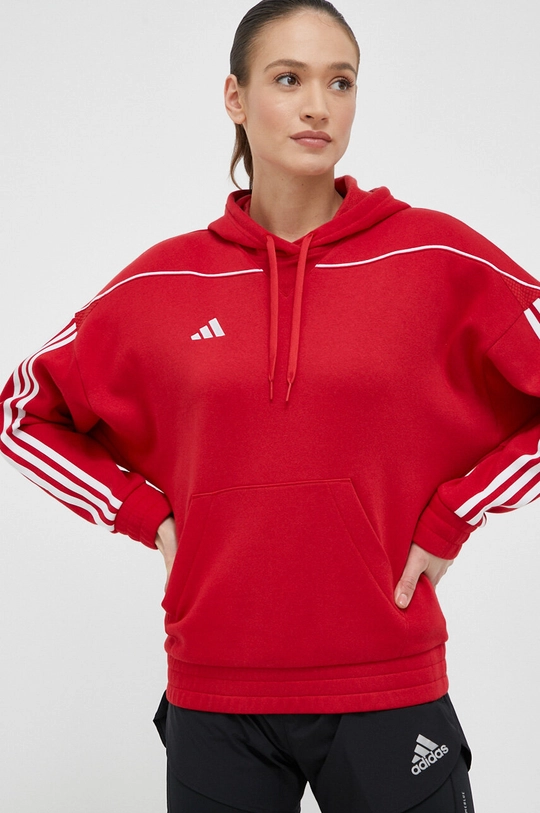 czerwony adidas Performance bluza dresowa Tiro 23 League Damski