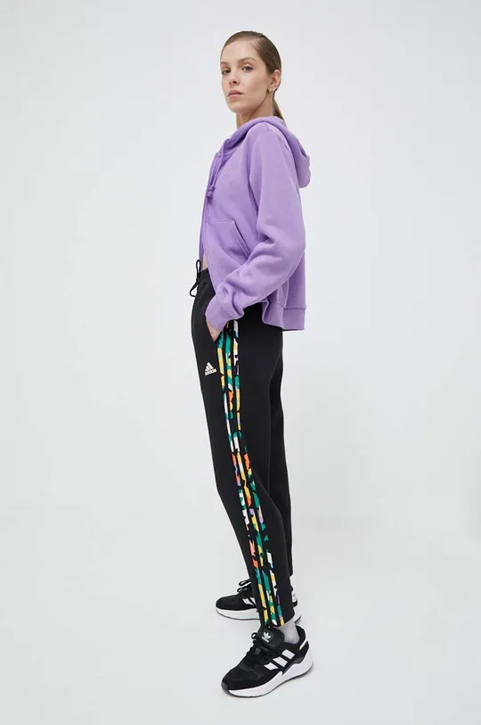 Pulover adidas vijolična