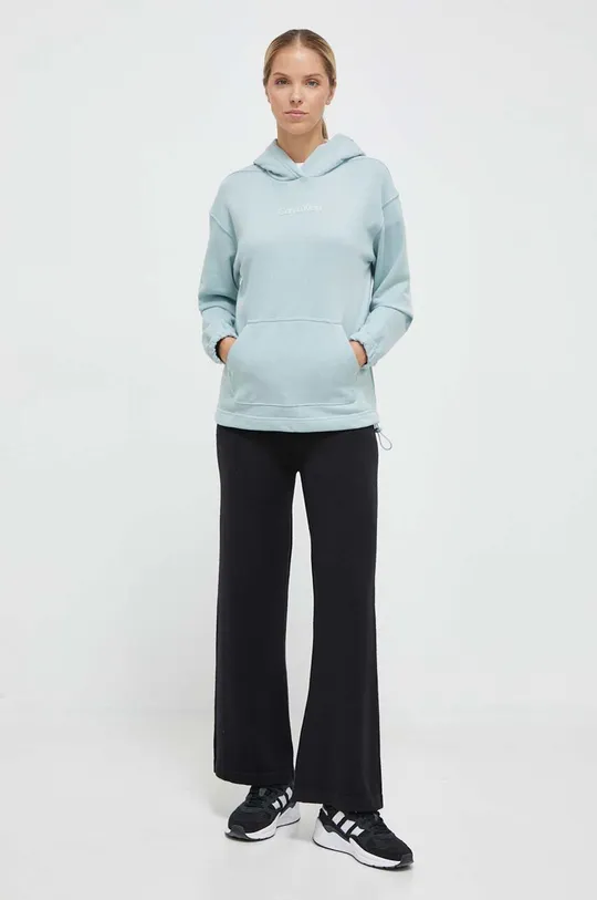 Tepláková mikina Calvin Klein Performance Essentials modrá