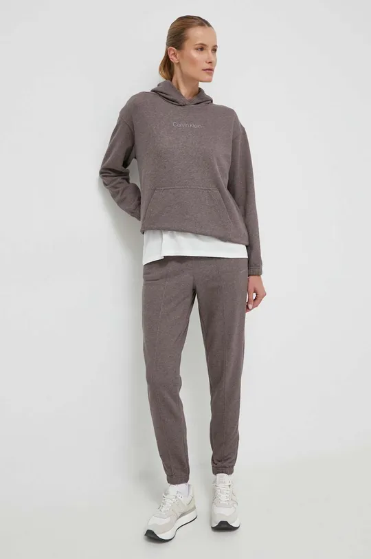 Calvin Klein Performance felpa tuta Essentials grigio