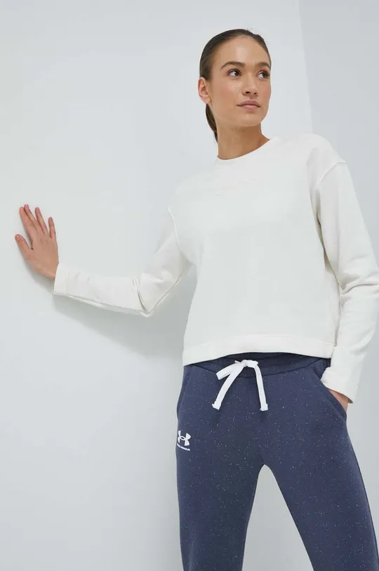 bézs Calvin Klein Performance edzős pulóver Essentials Női