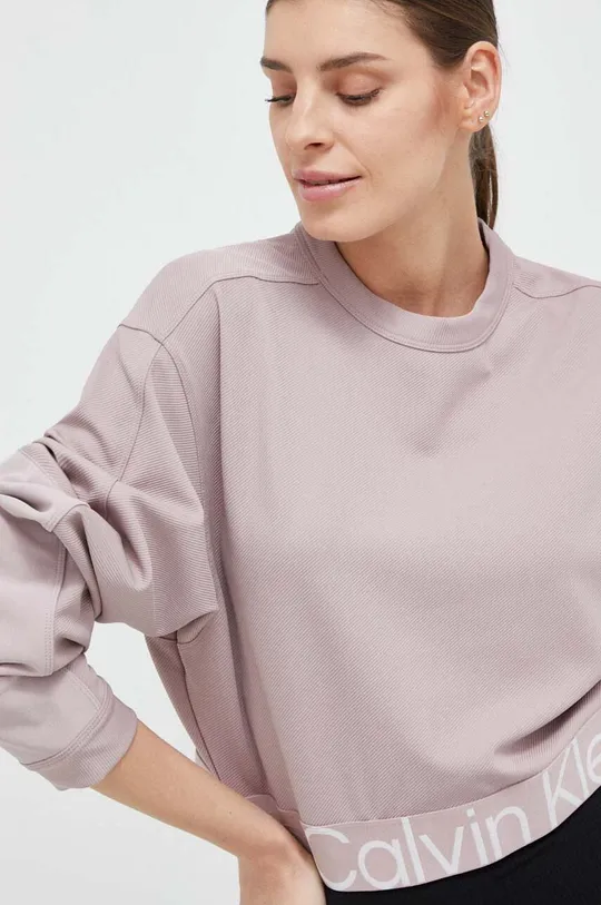lila Calvin Klein Performance edzős pulóver Effect
