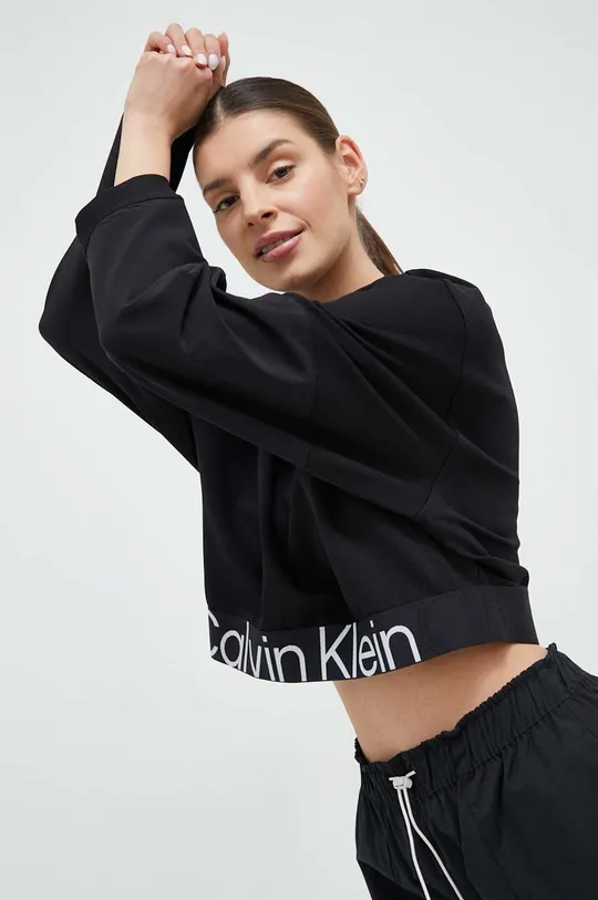 μαύρο Φούτερ προπόνησης Calvin Klein Performance Effect Γυναικεία