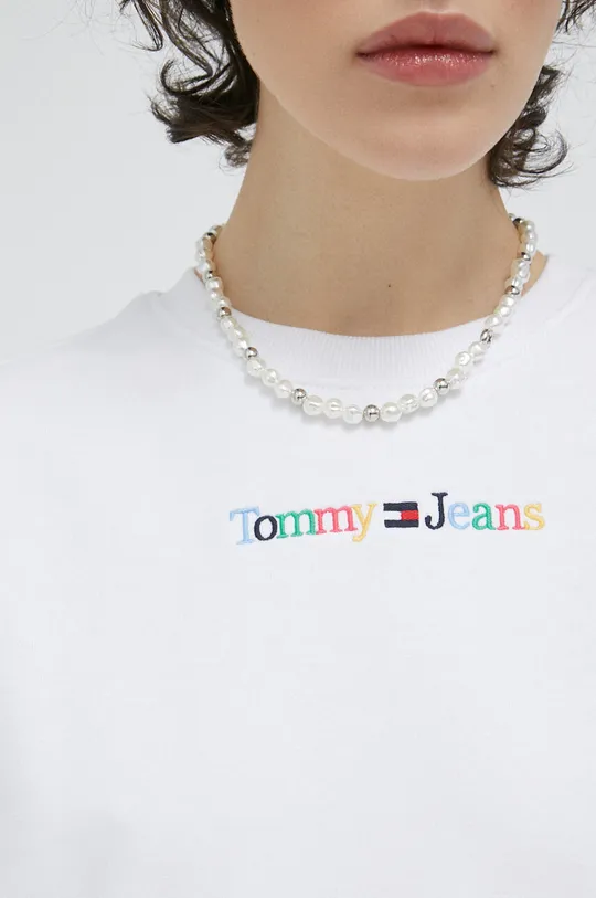 bianco Tommy Jeans felpa