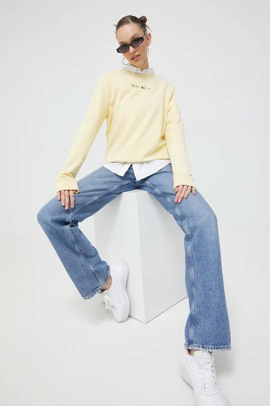 Μπλούζα Tommy Jeans κίτρινο