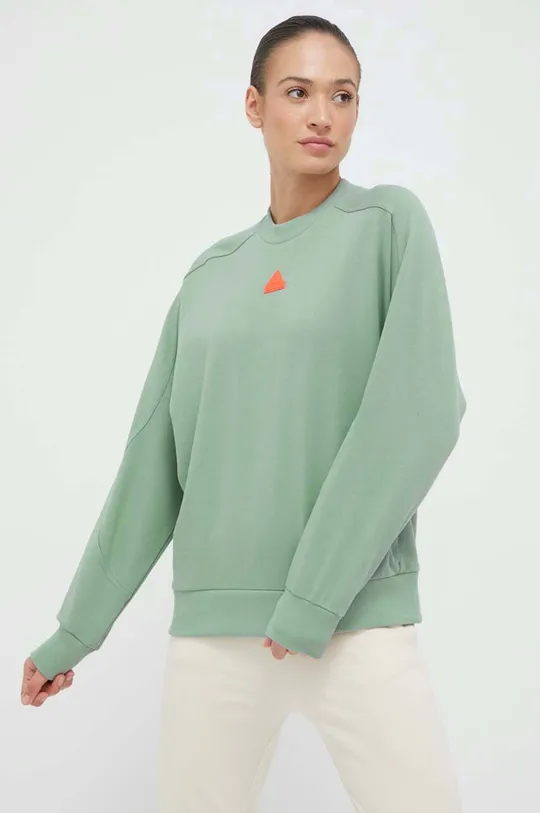 πράσινο Βαμβακερή μπλούζα adidas Γυναικεία