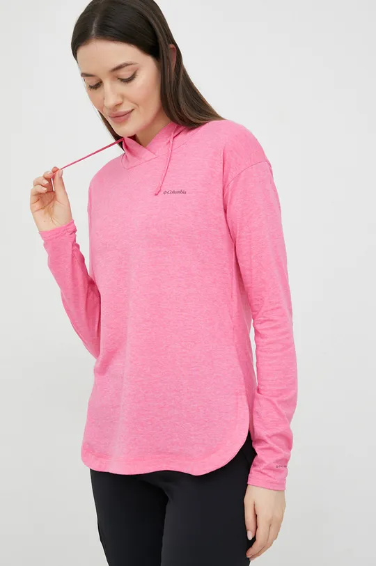 ροζ Αθλητική μπλούζα Columbia Sun Trek Sun Trek Γυναικεία