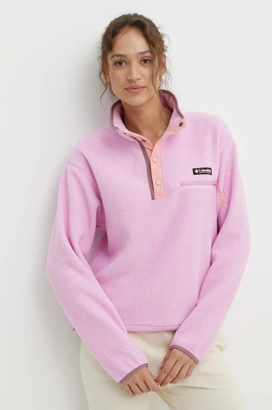 rózsaszín Columbia sportos pulóver Helvetia Cropped Női