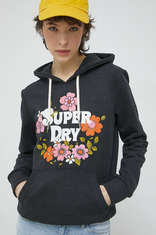 Mikina Superdry sivá