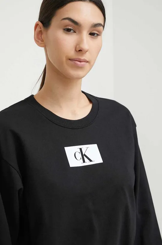 Βαμβακερό φούτερ Calvin Klein Underwear μαύρο