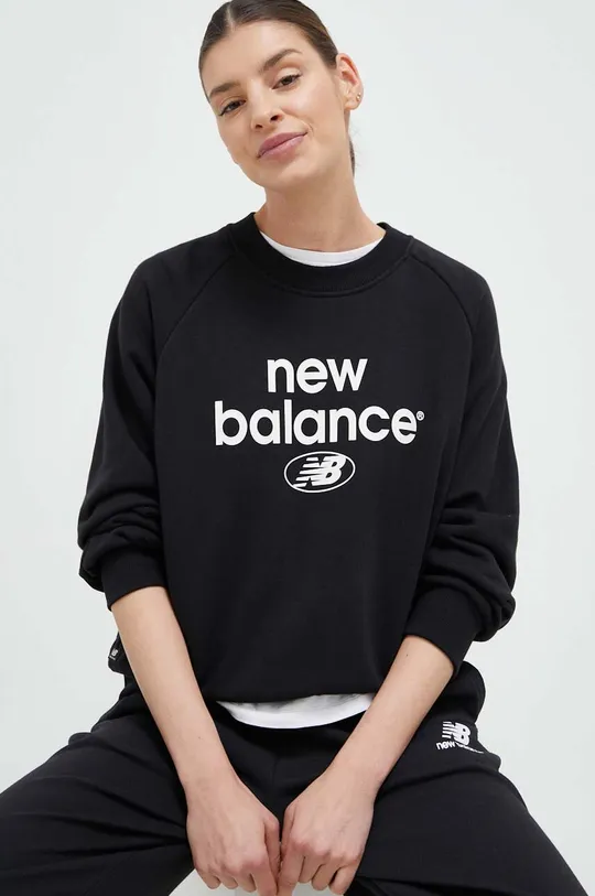 μαύρο Μπλούζα New Balance Γυναικεία