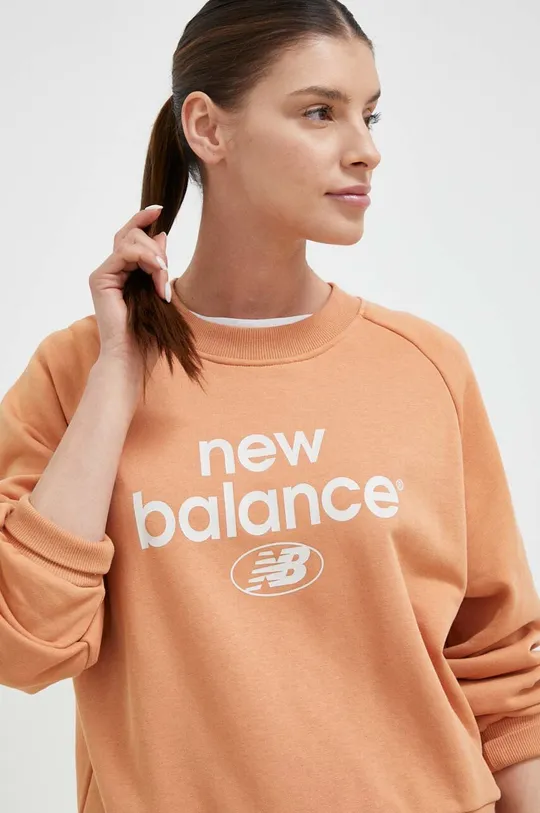 orange New Balance sweatshirt