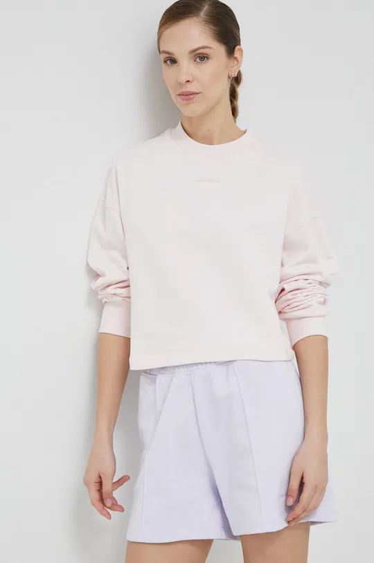 ροζ Βαμβακερή μπλούζα New Balance