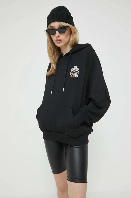 Vans cotton sweatshirt black