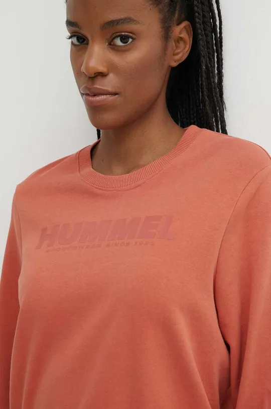 pomarańczowy Hummel bluza bawełniana