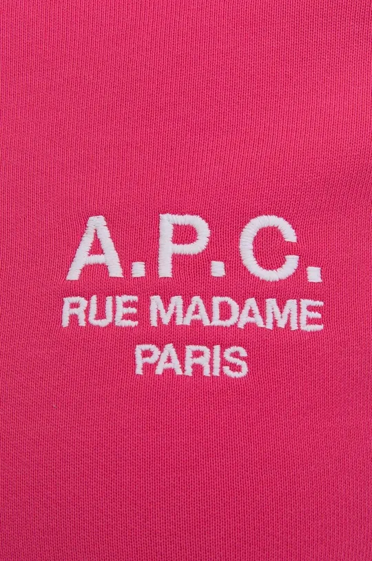ροζ Βαμβακερή μπλούζα A.P.C. Sweat Skye