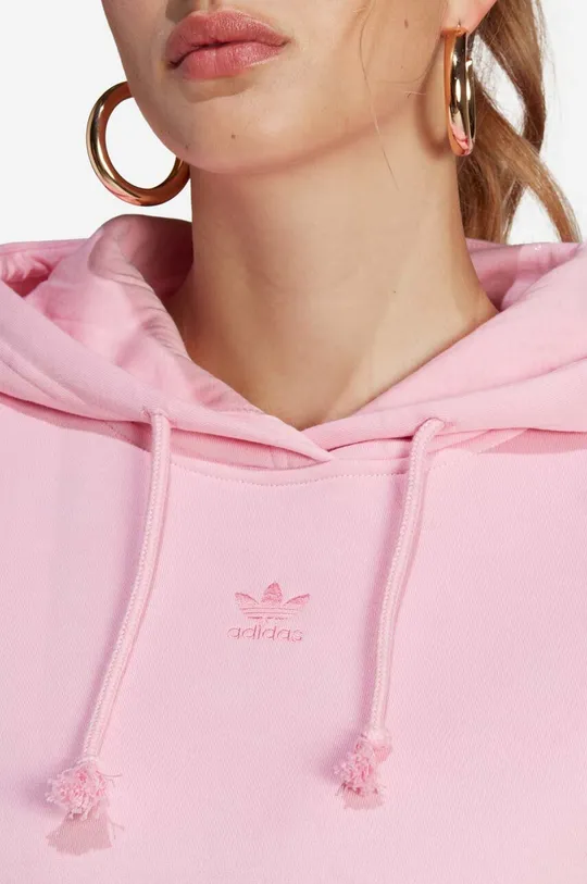 ροζ Βαμβακερή μπλούζα adidas Originals