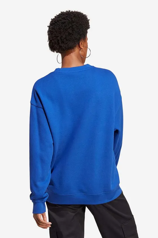 adidas Originals cotton sweatshirt Trefoil Crew Sweat blue