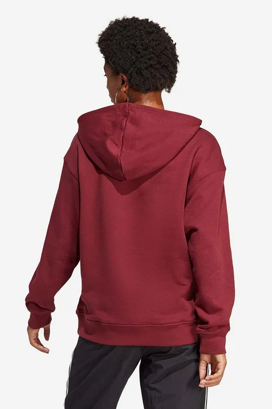 adidas Originals cotton sweatshirt Trefoil Hoodie red
