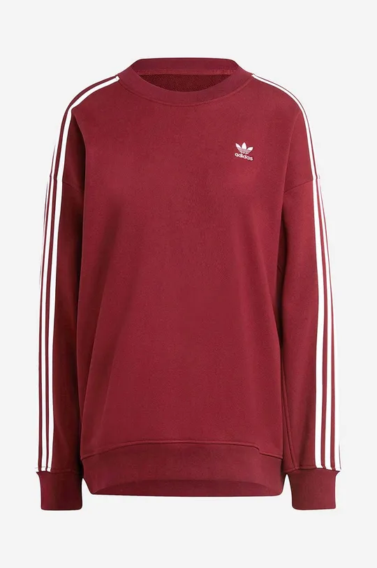 red adidas Originals cotton sweatshirt