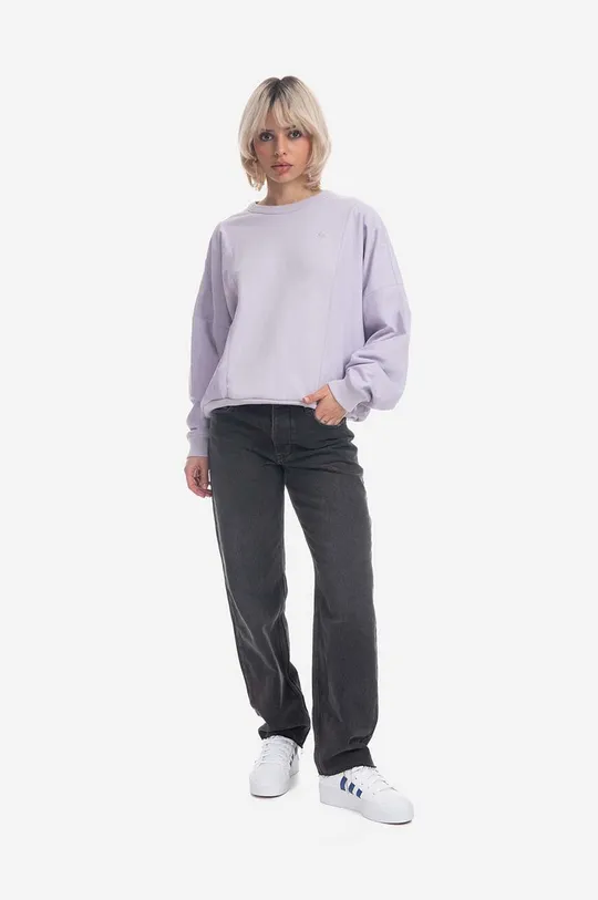 adidas Originals cotton sweatshirt violet
