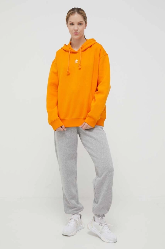 adidas Originals cotton sweatshirt orange