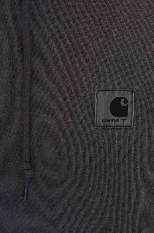 Carhartt WIP cotton sweatshirt Hooded Nelson Sweatshirt black