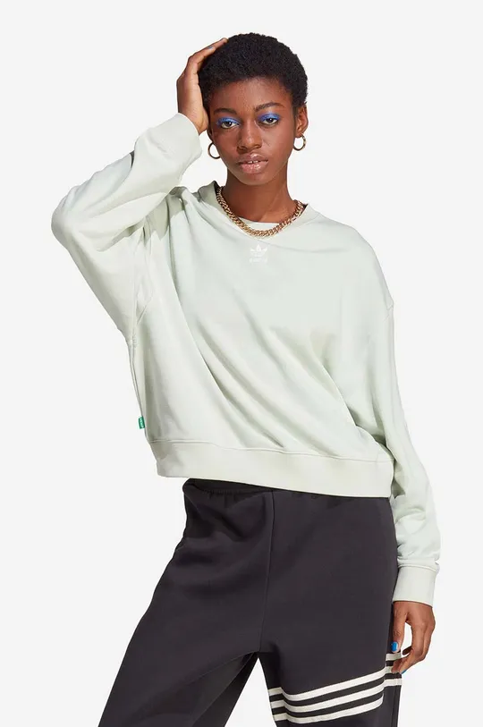 зелен Суичър adidas Originals ESS Sweater Жіночий