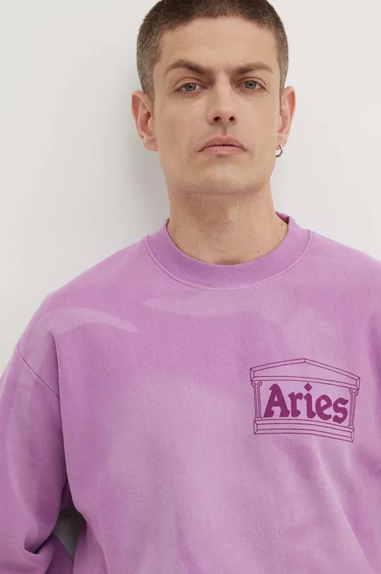 vijolična Bombažen pulover Aries