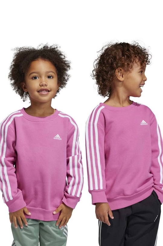 fioletowy adidas bluza dziecięca LK 3S FL Dziewczęcy