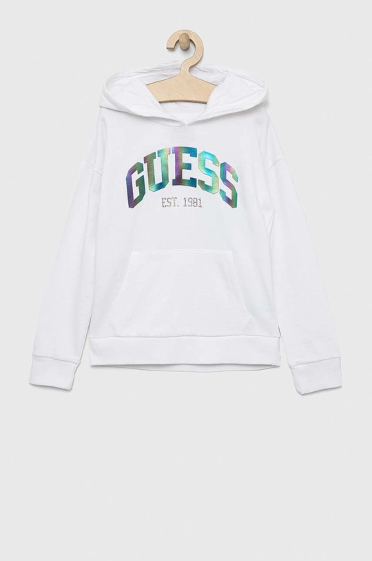 λευκό Παιδική βαμβακερή μπλούζα Guess Για κορίτσια