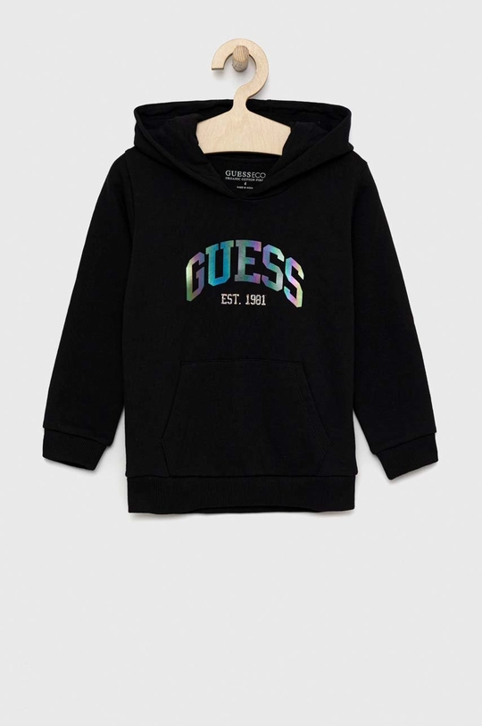 чёрный Детская хлопковая кофта Guess Для девочек