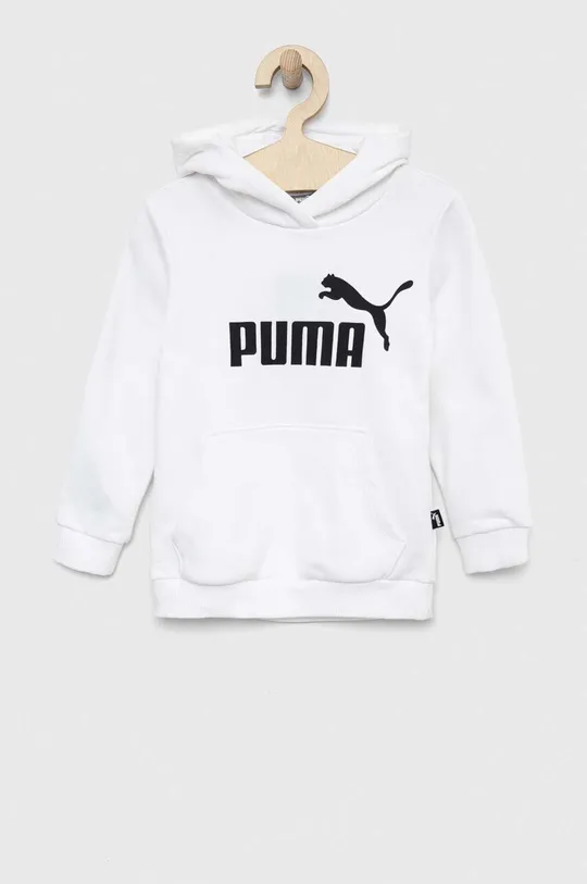 biały Puma bluza dziecięca ESS Logo Hoodie TR G Dziewczęcy