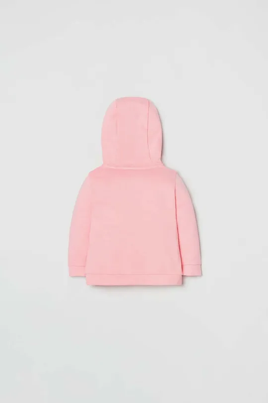 Βαμβακερή μπλούζα μωρού OVS ροζ