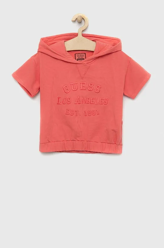 rosa Guess t-shirt in cotone per bambini Ragazze