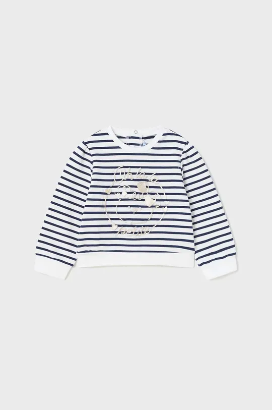 mornarsko modra Bombažen pulover za dojenčka Mayoral Dekliški