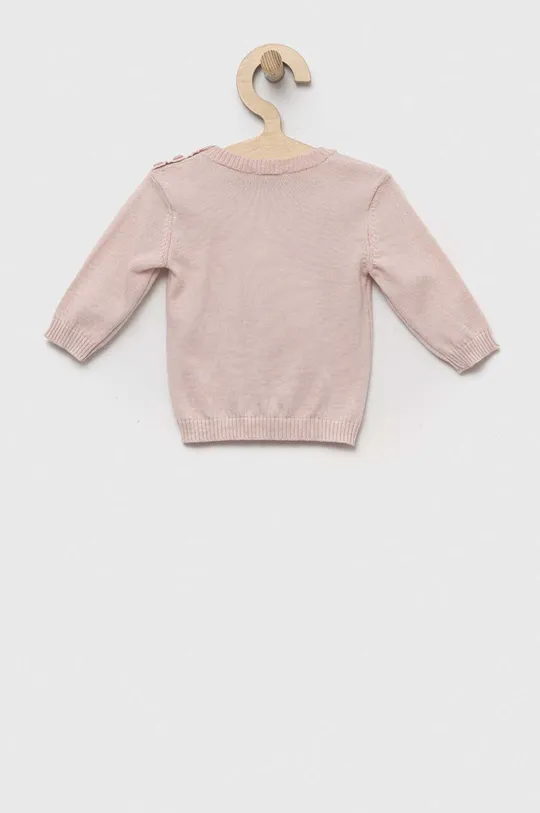 Бавовняний светр для немовлят United Colors of Benetton бежевий