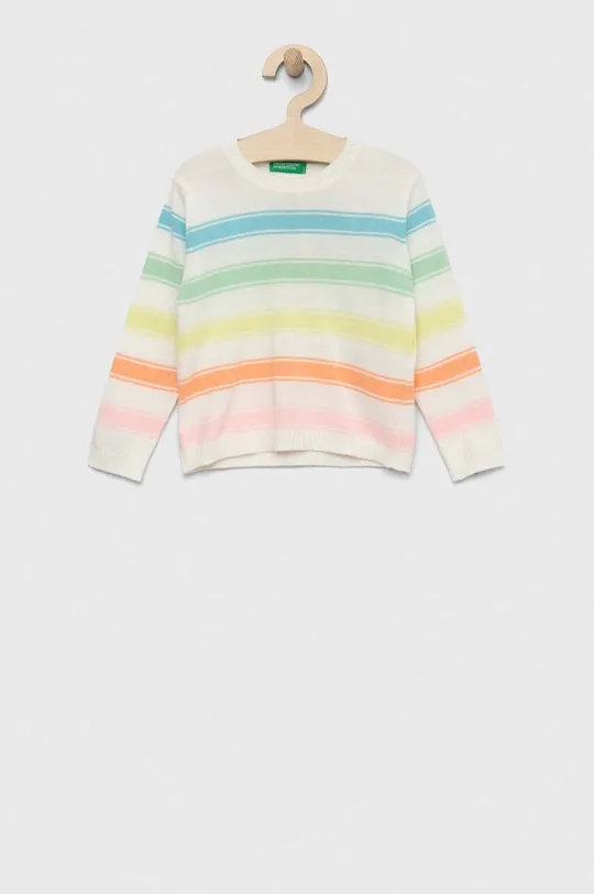bela Otroški pulover United Colors of Benetton Dekliški
