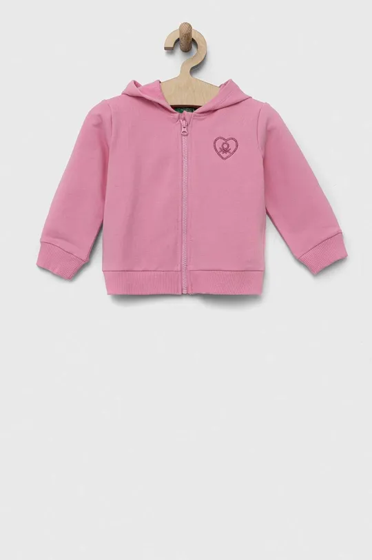 рожевий Дитяча кофта United Colors of Benetton Для дівчаток