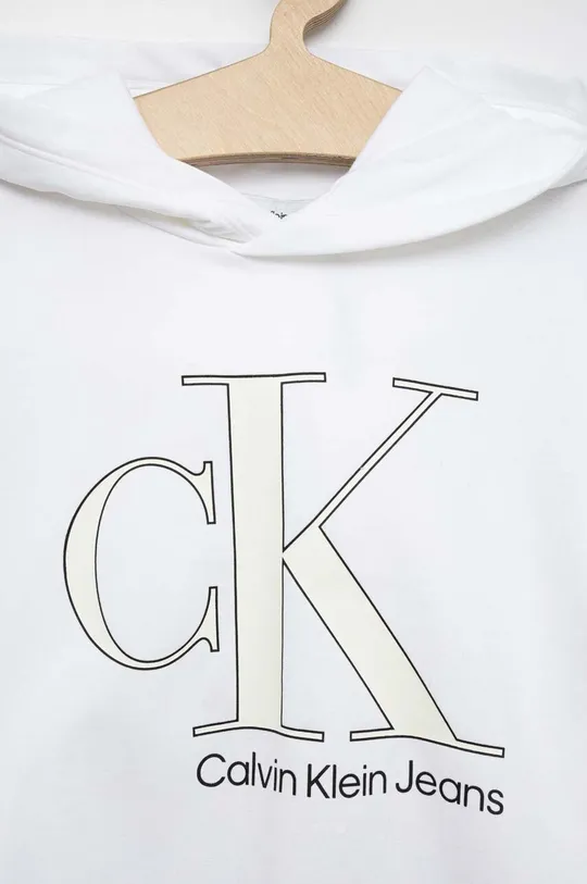 Παιδική μπλούζα Calvin Klein Jeans  Κύριο υλικό: 95% Βαμβάκι, 5% Σπαντέξ Φόδρα κουκούλας: 100% Βαμβάκι