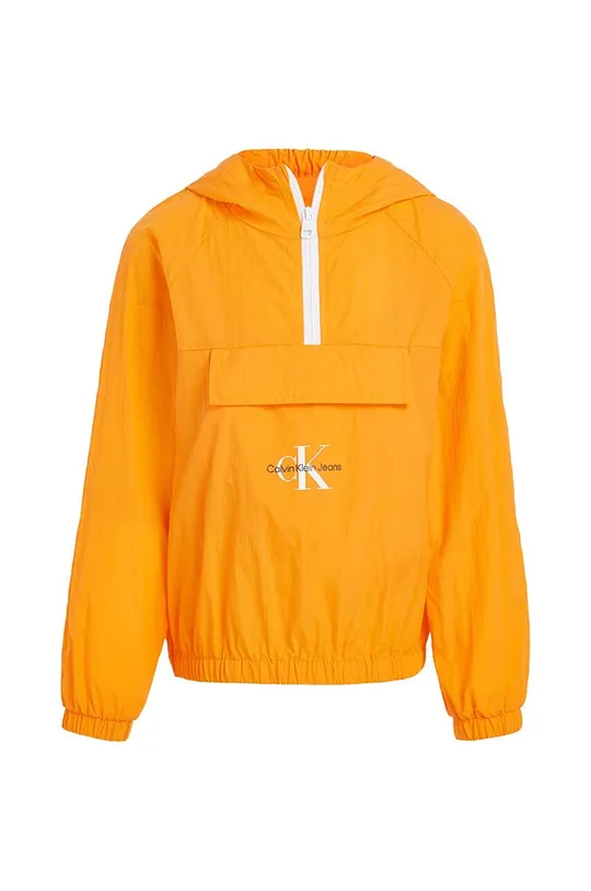 oranžna Otroška jakna Calvin Klein Jeans Dekliški