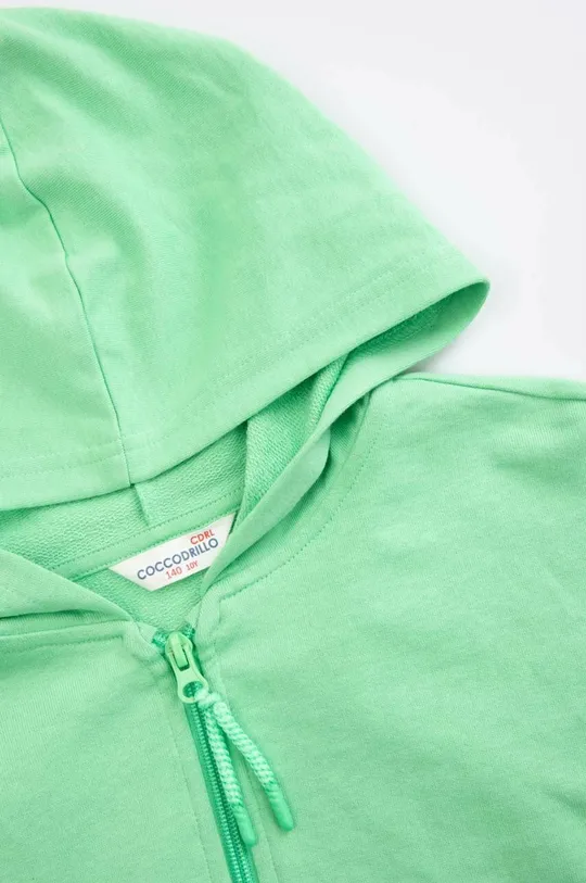 zielony Coccodrillo bluza bawełniana dziecięca