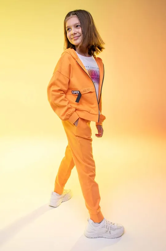 Παιδική βαμβακερή μπλούζα Coccodrillo πορτοκαλί