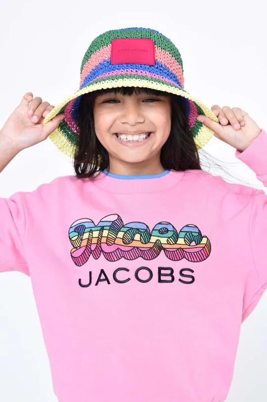 ροζ Παιδική βαμβακερή μπλούζα Marc Jacobs Για κορίτσια